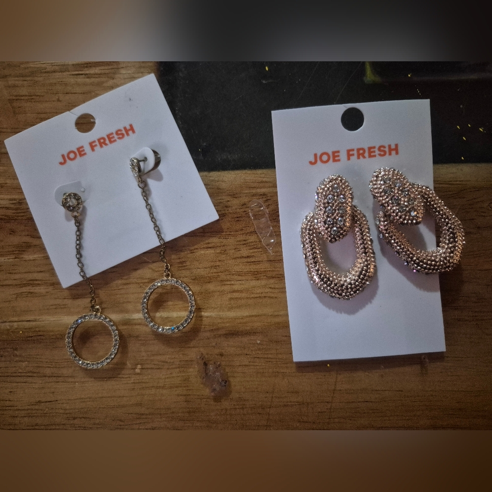 Joe Fresh Gold and Silver Women's Earrings Set
